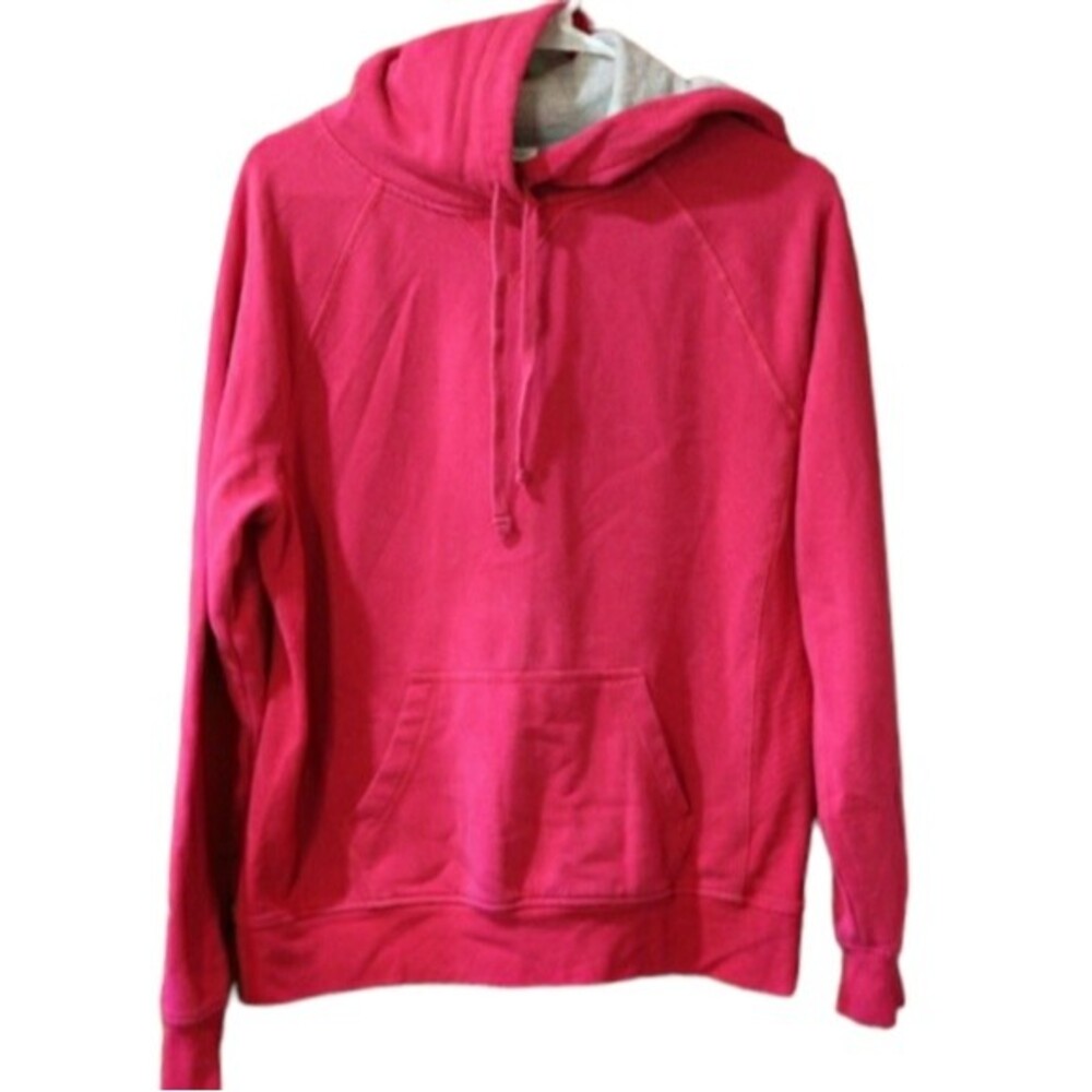 Champion Hot Pink Pullover Over Hoodie Sweatshirt Medium